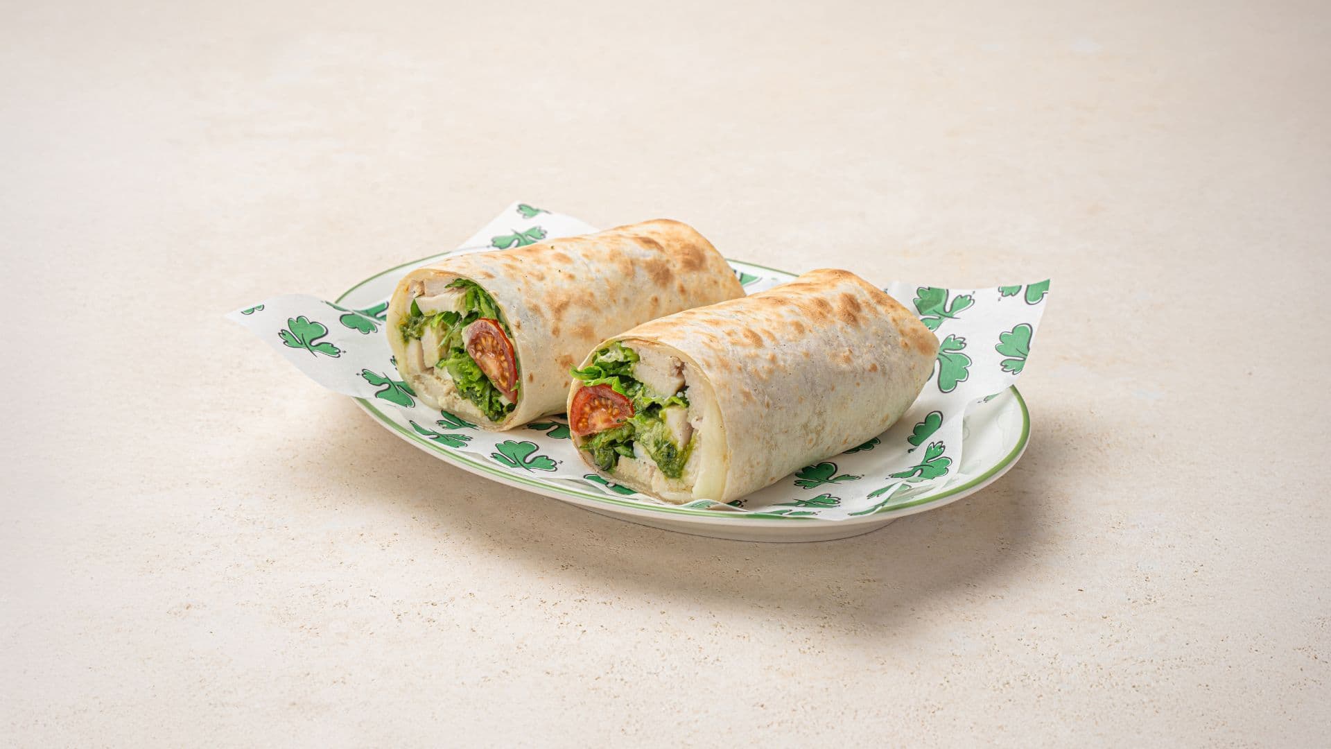 Pesto Chicken Mozzarella Wrap