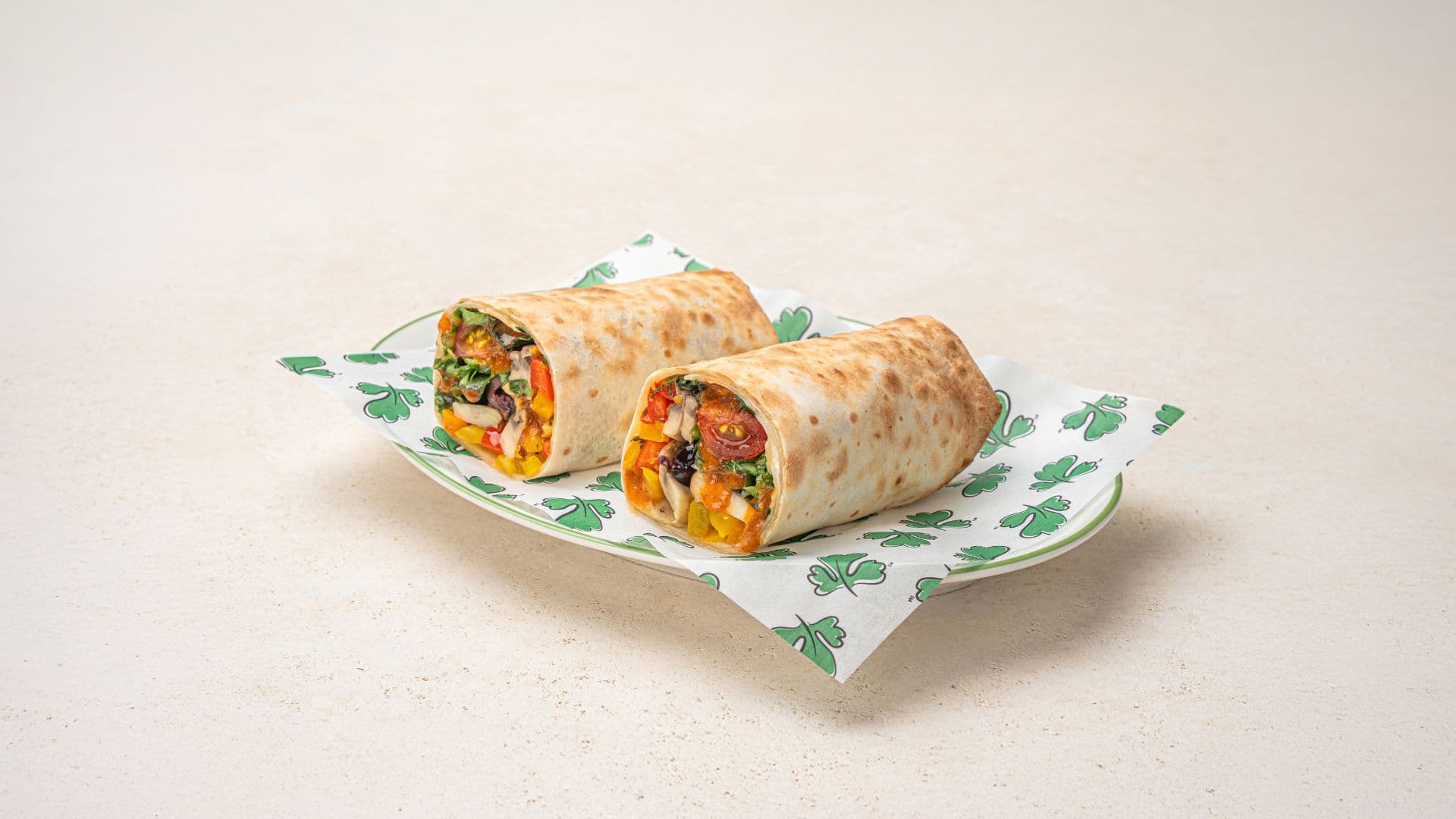 Mediterranean Vegetable Wrap